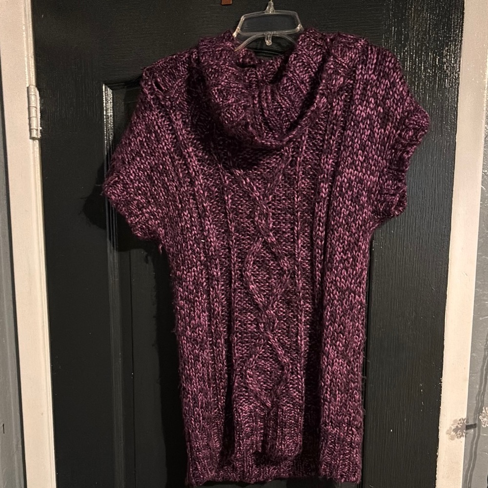 Mudd Purple Cowl Neck Sweater